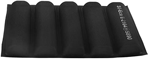Eujgoov French Bread Pan Silicone Nonstick Reusable 17.3 x 13 in | Food grade silicone, for dough hot dog buns and whole wheat loaves, oven microwave freezer safe, heat resistant 250C
