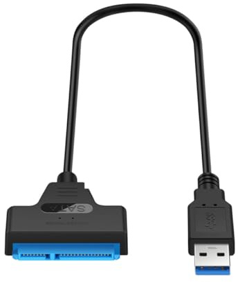 MOLUCKFU 2,5 Zoll Festplattenadapter Datenübertragungskonverter für SSD und Hdd aus Kunststoff USB Anschluss für Externe Festplatten und Solid State Disk