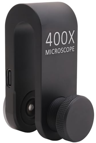 Buhdjfnke Microscopio 400x per la Fotocamera per Microscopio al Dermatoscopio Elettronico per Smartphone