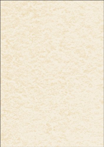 SIGEL DP605 TextuRed Writing Paper, parchment motif, A4, 90 gsm, double sided, Beige, 100 sheets