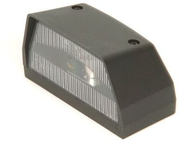 Maypole Commercial Trailer Number Plate Lamp - 12V, E Approved, Black, Polycarbonate Lens, Suitable for Trailers