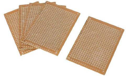sourcing map 5cm x 7cm Prototyping Universeller Rechteck Leiterplatte stripboard 5 Stück