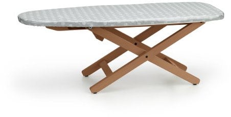 Arredamenti Italia 637 MINISTYRO Planche à Repasser Réglable/Pliable Petit Hêtre Massif Cerise 81 x 33 x 30 cm