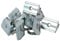 10x Nutenstein einschwenkbar Nut 10 - Typ B - M4 mit Steg, Federblech, Stahl