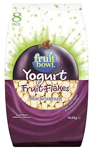 Fruit Bowl Yogurt Fruit Flakes Blackcurrant (8x25g) - Pack of 6