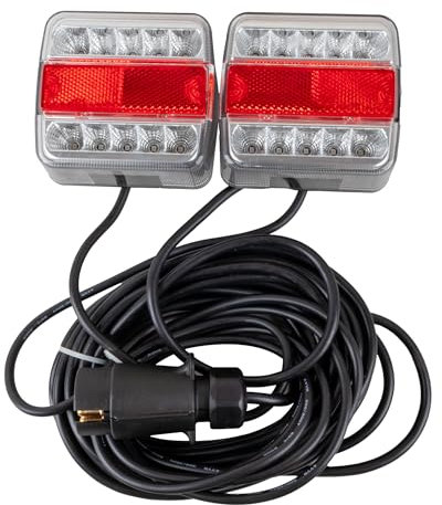 Kit Luci Magnetico LED Ama 12V con Cavo 7,5 m per Rimorchi
