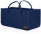 Lumaland Kaminholztasche aus Filz Holztasche Filztasche rechteckig mit Tragegriff ca. 50 x 25 x 25 cm Blau