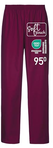 EXNER Medizinische OP-Schlupfhose, Pflege-Hose, Arbeitshose, Unisex für Herren und Damen in Medizin, Krankenpflege, Altenpflege, SPA, Wellnes, weiß, grau, blau, grün, rot, rosa, lila, orange, beige