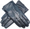 Herren-Handschuhe, Kaschmir, gefüttert, echtes Butter, weiches Leder, Schwarz - Schwarz - Groß
