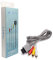 WICAREYO Cable de audio del video compuesto de 1.8M audio video AV RCA para la consola de Wii Wii u