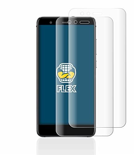 BROTECT 2 Stück Full-Cover Schutzfolie für Huawei P10 Lite Full-Screen Displayschutz-Folie [3D Curved, Anti-Fingerprint, Kristall-Klar]