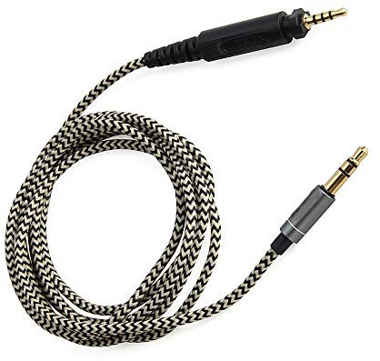 XiYu 2.5mm Earphone Extension Cable Aux Audio Cord Headphone Extender Stereo Wire For Shure SRH440 SRH840 SRH940 DJ750 Over-ear Headset(1.2M Gray)