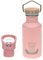 LÄSSIG Gourde en acier inoxydable pour enfants avec Sport Cup supplémentaire Anti-fuite/Bottle Stainless Steel Adventure rose