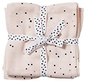 Done by Deer Windeltücher 2 Stück Dreamy dots Rosa - Musselin-Windeltüchern 70 x 70 cm - OEKO-TEX® zertifiziert, 100% Baumwolle