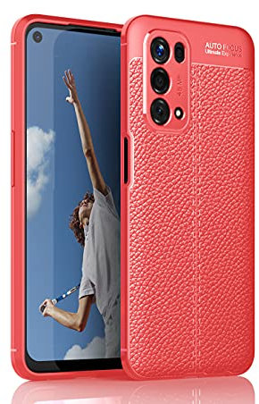 TingYR Coque pour Oppo A54 5G/Oppo A74 5G, Housse Silicone Ultra Mince, TPU Silicone, Anti Rayure, Anti Chute, Durable, Housse Étui pour Oppo A54 5G/Oppo A74 5G Smartphone.(Rouge)