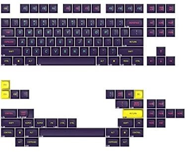 DROP + MiTo MT3 Cyber Custom Keycap Set, ABS Hi-Profile Keycaps, Doubleshot Legends, MX Style Covers HHKB, 60%, 65%, and TKL Keyboards (Base Kit)