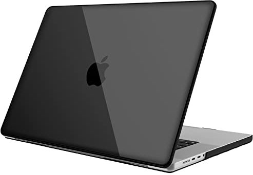 Fintie Hülle Kompatibel mit MacBook Pro 16 (2024-2021) M4 M3 M2 M1 Pro/Max A3186 A3403 A2991 A2780 A2485, Ultradünne Hartschale Schutzhülle Kompatibel mit MacBook Pro 16 Zoll, Schwarz