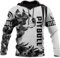 UIOKLMJH Herren-Kapuzenpullover mit 3D-Druck, Pitbull-Hunde-Pullover, Sweatshirt, Harajuku, Uni, Reißverschluss, Mode, Streetwear, 3D-Kapuzenpullover, M