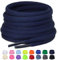 Puzeam 2 Paia Lacci Ovali per Scarpe Sportive, larghezza 6mm, Mezzi Lacci Rotondi per Sneakers, 16 Colori Stringhe per Scarpe da Corsa e Stivali - Navy Blu 140