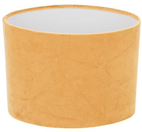 OSALADI Tischlampe Lampenschirm Stoff Oval Tischlampenschirm Hängeleuchtenschirm E27 Golden Samt Nachttischlampe Schirm Lampe Stoffschirm Pendelleuchte Schreibtischleuchte Ersatzschirm