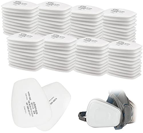 80 Pezzi 5N11 Filtro in Cotone, Replacement filtri, Filtri per 6000/6200/7502/6800/7501/FF402, per Verniciatura a Spruzzo