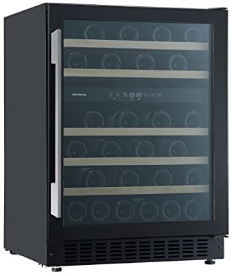 Respekta Frigorifero sottopiano per vini per 46 bottiglie standard / 129 L di capacità utile / 2 zone di temperatura, 5° - 22°C ciascuna/Touch Control/Luce LED/Max. 41 dB/WKSU 46-19