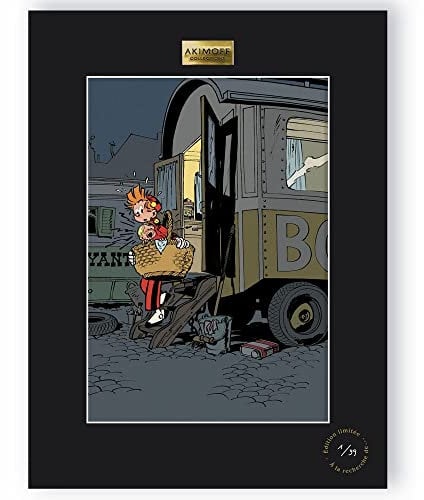 Poster Franquin Spirou and Fantasio, La Foire aux gangsters (30x40cm)