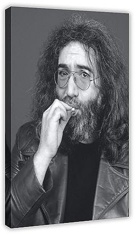 EMIGOS Jerry Garcia Joint Roken! Leinwand-Poster, Schlafzimmer, Dekoration, Sport, Landschaft, Büro, Raumdekoration, Geschenk, Rahmen-Stil, 30 x 45 cm