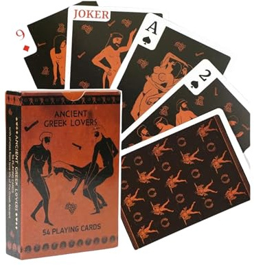 Magicnitz Erotische Szenen | Antike griechische Lovers | Sex Positionen | Kartenspiel für Erwachsene | Braun