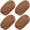 4 PCS Anfänger T-Shirt Garn Elastischer Stoff für DIY Stricken, Spaghetti Garn Dicke Strickgarn für Hand DIY Tasche Decke Kissen Häkeln Projekte, Home Decor (Khaki)