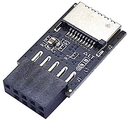 HiCOZZIE Motherboard USB2.0 9Pin to TYPE-C A-KEY Front Connector Converter USB3.2 TYPE-E Interface Header Adapter