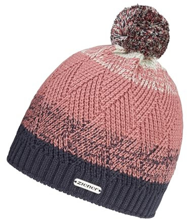 Ziener Damen Ixia Mütze | warm, gestrickt, Fleece Futter, Dark Navy, Usex
