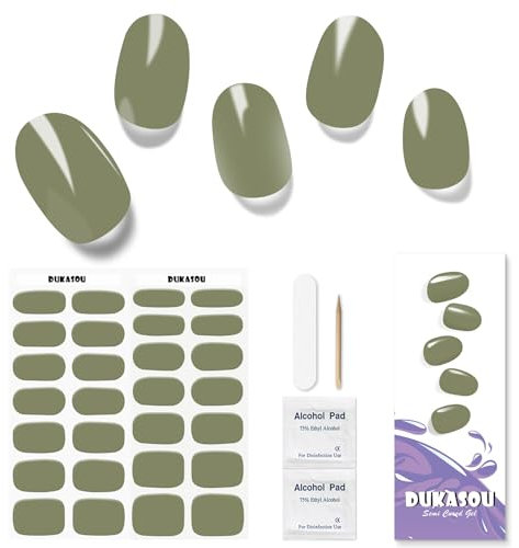 Nagelfolie UV Härtend - 28 Stück Nagelsticker UV Gel Nagelfolien Nagelfolie Selbstklebend Nail Sticker Nagellackstreifen Gel-Nagelaufkleber Art Stickers DIY für Damen Mädchen Weihnachten