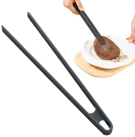 Toastzange Silikon,Silikon-Küchenzange, Salatzange, Robuste, hitzebeständige Küchenutensilien zum Kochen von Speisen für gebratenes Steak und Toaster