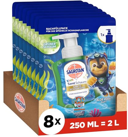 Sagrotan Kids Schaumseife Nachfüller Aloe Vera 8x250ml
