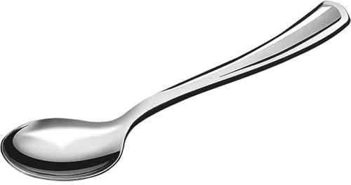 ALGON | Cuchara Grande Plata 17Cm 10 Unidades - Cuchara Plata Plástico Diseño Elegante Y Brillante - Ligera Y Resistente Perfecta Para Fiestas Y Eventos