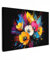 MuchoWow© Impressions sur Toile 90x60 cm Deco Tableau Murale Decoration Salon Peinture Tableaux Chambre Toiles Maison Fleurs - Coloré - Graffiti - Moderne - Bouquet