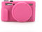 G7X Mark II Case,Soft Silicone Protective Case Ultra-Thin Lightweight for Canon PowerShot G7X Mark II Camera with Removable Lens Cover (Peach Red)