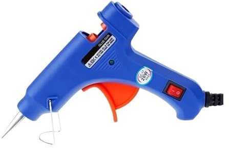 TIEOAXFT 20W Hot Glue Gun with Glue Stick 7mm*200mm Glue Stick Mini Electric Gun Temp Heater Melt Graft Repair Tool Heat Temperature Tool for DIY Craft Projects and Home Quick Repairs