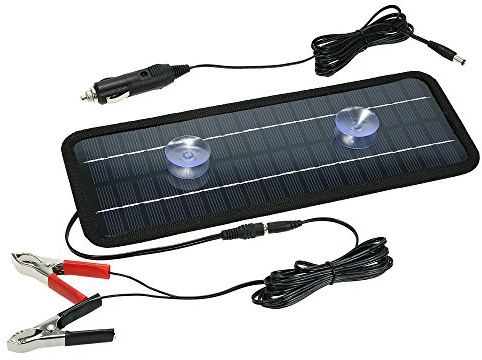 Acouto 12V 4.5W Portable Solar Panel Power Car Boat Battery Backup Outdoor Computer Rechargeable Other with Power. Solar to 3.Easy and Battery in Set Sun Panelssolar en