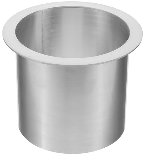 Angoily Passe-Poubelle Encastrable Rond en Acier Inoxydable 304 Goulotte à Déchets pour Comptoir Cuisine Diamètre J-130A Surface Lisse Facile à Nettoyer Adapté aux Espaces Compacts et