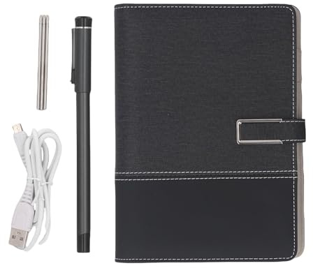 ciciglow Smart Pen and Notebook, Bluetooth 5.0 Smartpen Writing Set, 3 in 1 Smart Pens for Note Taking, Real Time Sync for Digitizing, Storing, and Sharing Paper Notes (Black Patchwork)