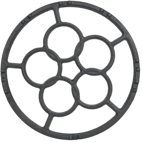 PYserne Cast Iron Gas Ring Reducer Non Slip Universal Non Slip Cooktop Rack | for Moka Pot Coffee Pot Small Saucepan Pans Reducer Ring Holder Trivets for Gas Stove Camping Stove