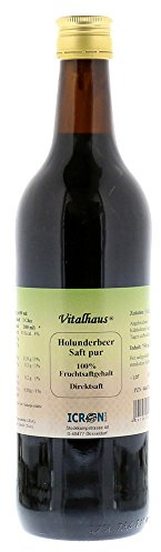 Holunderbeer Saft pur Vitalhaus