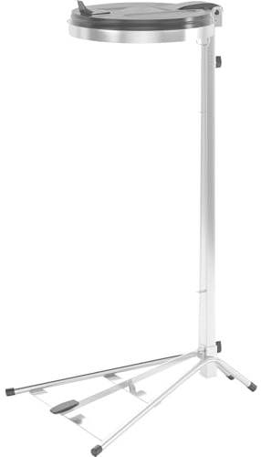 Certeo | Müllsackständer | verzinkt | Stahlblech | mit Pedal | 540x470x950 | Standgestell, für Volumen 120 l, mit Pedal, verzinkt, Kunststoffdeckel