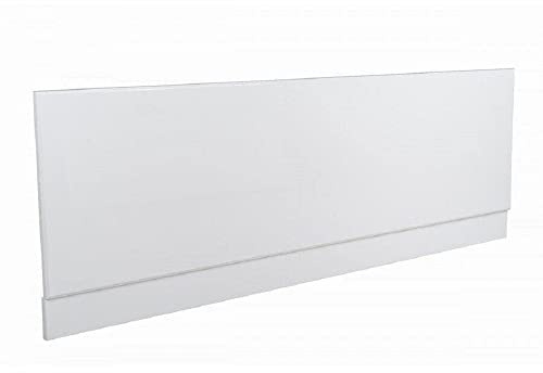 VeeBath Linx Universal Front Side Bath Panel White Gloss Moisture Resistant Wooden MDF with Adjutable Plinth - 1600mm