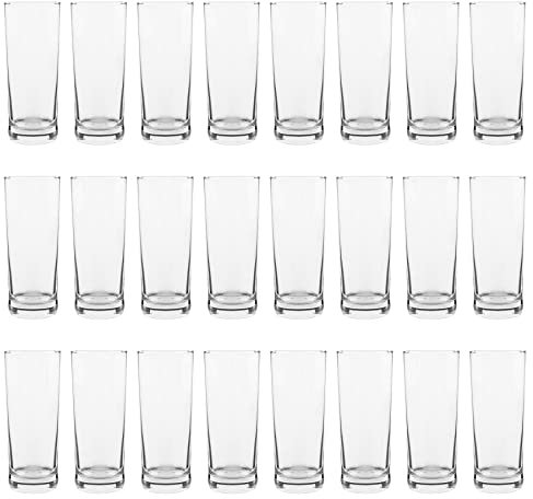 24x 360ml Classic Highball Glasses - Gift Short Kitchen Cocktail Tumbler Drinking Glass Whiskey Water Juice Barware Set - Dishwasher Safe - by Argon Tableware