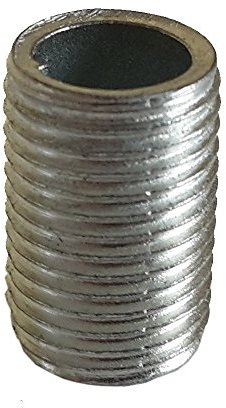 FE Gewinderohr M10x1 Länge 20mm verzinkt, Feingewinde Anschlussrohr 4 Stück