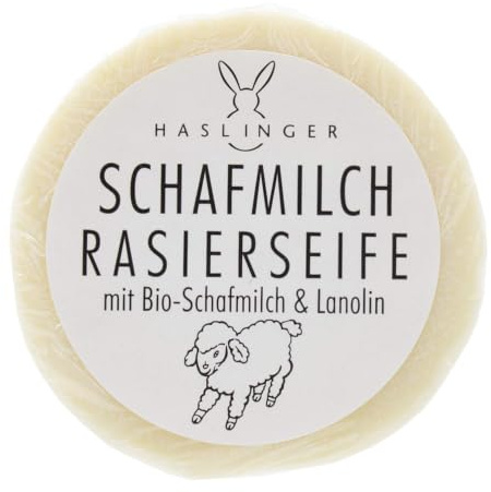 Haslinger Rasierseife, 60 g, Schafmilch
