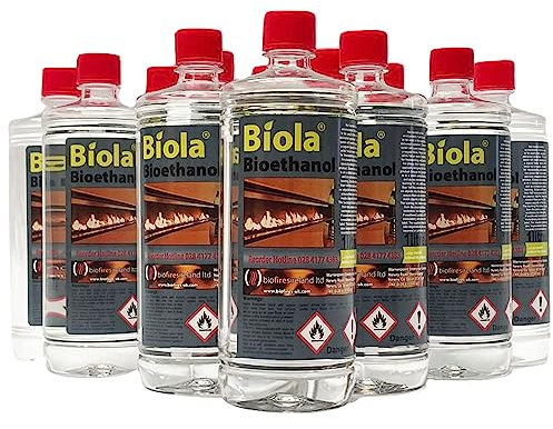 12L BIOETHANOL 'BIOLA' SUPERIOR FUEL FREE NEXT DAY DELIVERY UK and IRELAND (Mon - Fri) For use in fires and stoves.